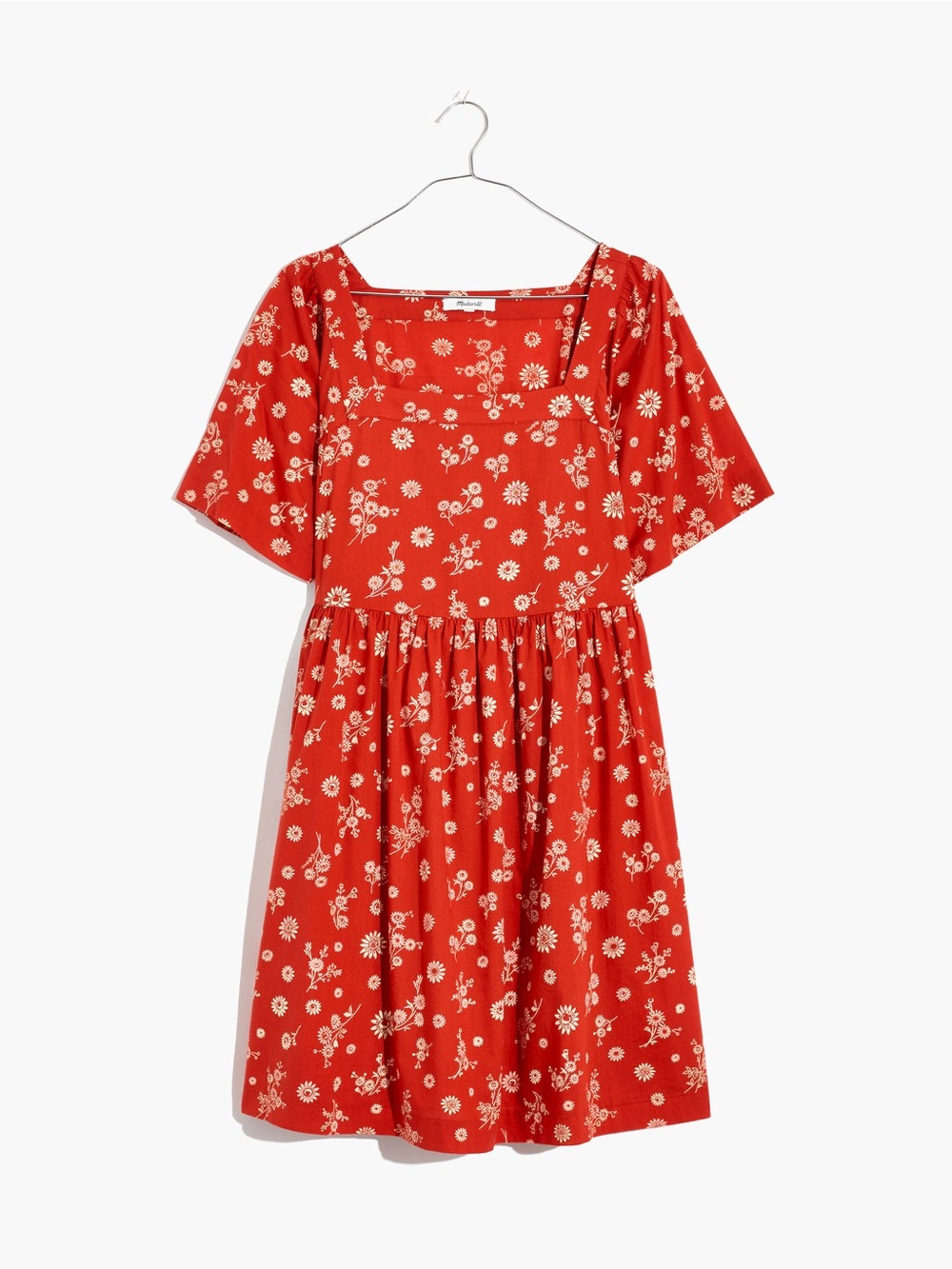 Madewell Allie Mini Dress in Cottage Floral in
Etruscan Clay Sz. MEDIUM